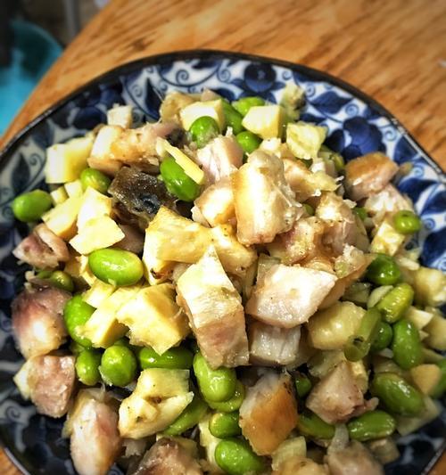 香咸鱼粒炒合掌瓜（口感鲜美，简单易做）