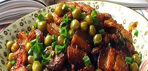 豌豆粒炒五花肉，美味可口的家常菜（用豆香和肉香交融，让你食欲大开）