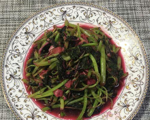 蒜茸红苋菜的做法（鲜美可口的家常菜）