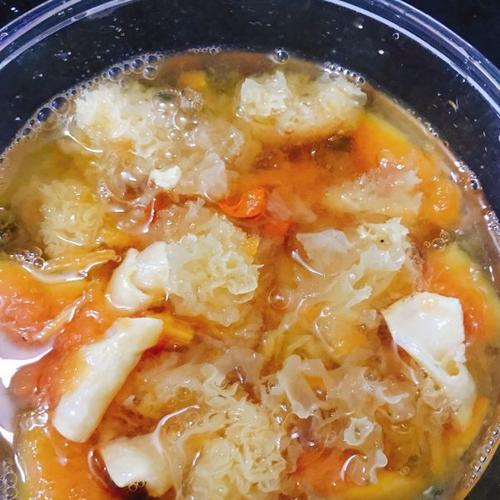 桃胶木瓜皖鱼尾，美味健康的佳肴（一道好吃好看又营养的家常菜）