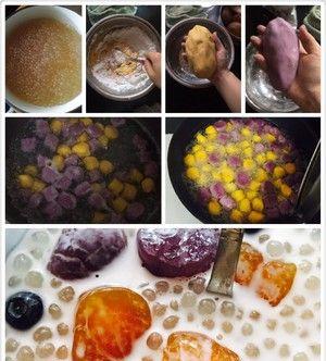 香芋芋圆西米露的制作方法（清凉夏日的健康甜品）