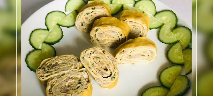 咸鱼蒸千张卷的做法（传统美食重现）
