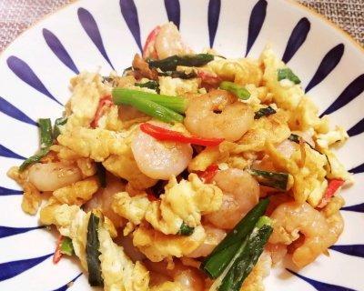虾毛炒鸡蛋的做法：颗粒鲜美，口感丰富