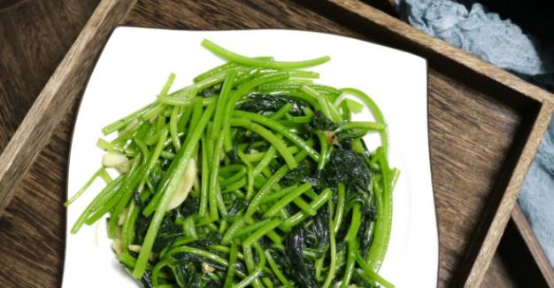 蒜香豆鼓炒红薯叶（健康美味的家常菜）