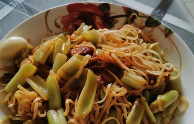 用肉末豇豆面做一道美味佳肴（做法详解，独享口感，豇豆的香味）
