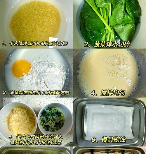 宝宝的健康营养之菠菜蒸糕（自制宝宝辅食，营养更健康）