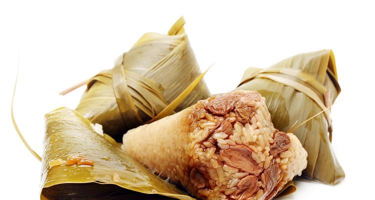 美味可口的香菇叉烧粽（传统粽子融入现代口味，）