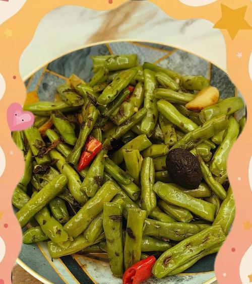 咸菜炒四季豆，家常好味道（家常美食，用咸菜提味的四季豆）